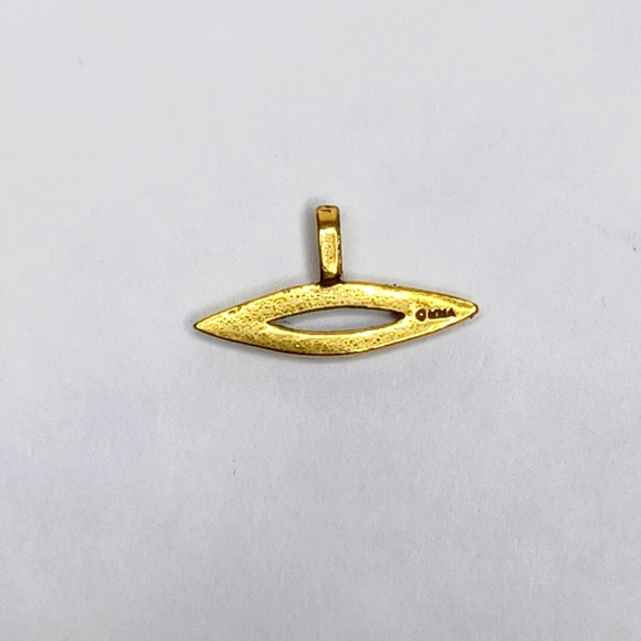 VTG MMA EGYPTIAN REVIVAL"Mouth"  HIEROGLYPH CHARM Initial "R" - Picture 2 of 2